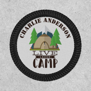 Live Laugh CAMP Camping Hiking Travel Custom Patch
