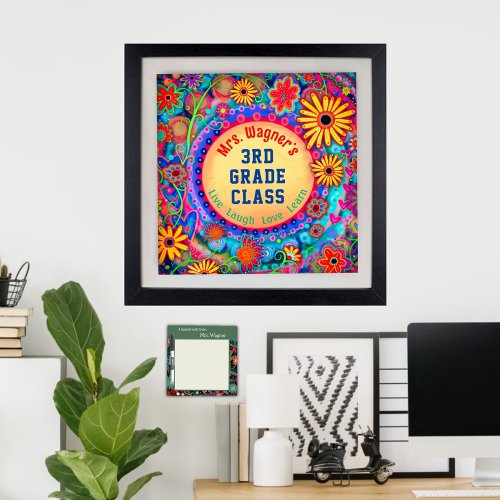 Live Laugh Learn Fun Colorful Popular Classroom Poster