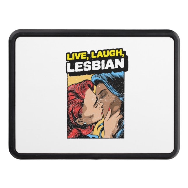 Live Laugh Lesbian Hitch Cover (Front)