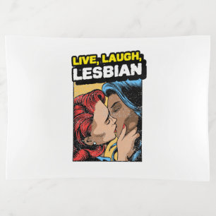 Live Laugh Lesbian Trinket Tray