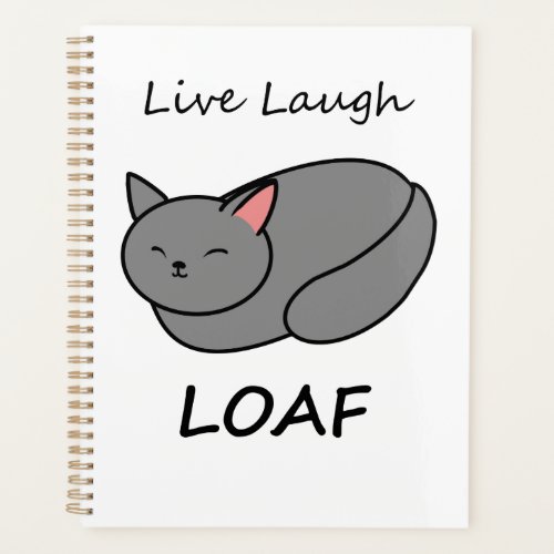 Live Laugh Loaf Gray Cat Organizer