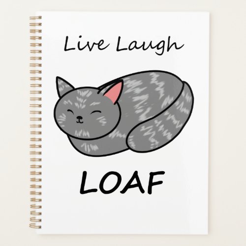 Live Laugh Loaf Gray Tabby Cat Organizer