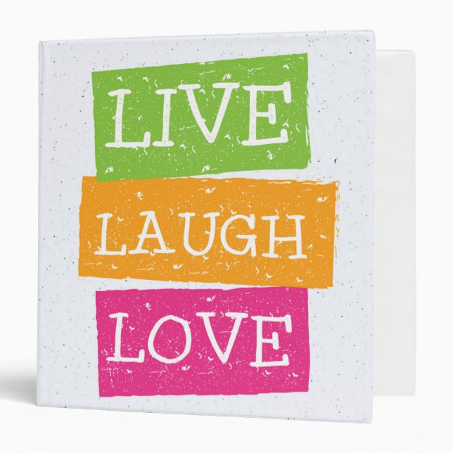 Live Laugh Love 2 Binder (Front/Inside)