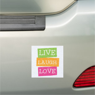 Live Laugh Love 2 Car Magnet