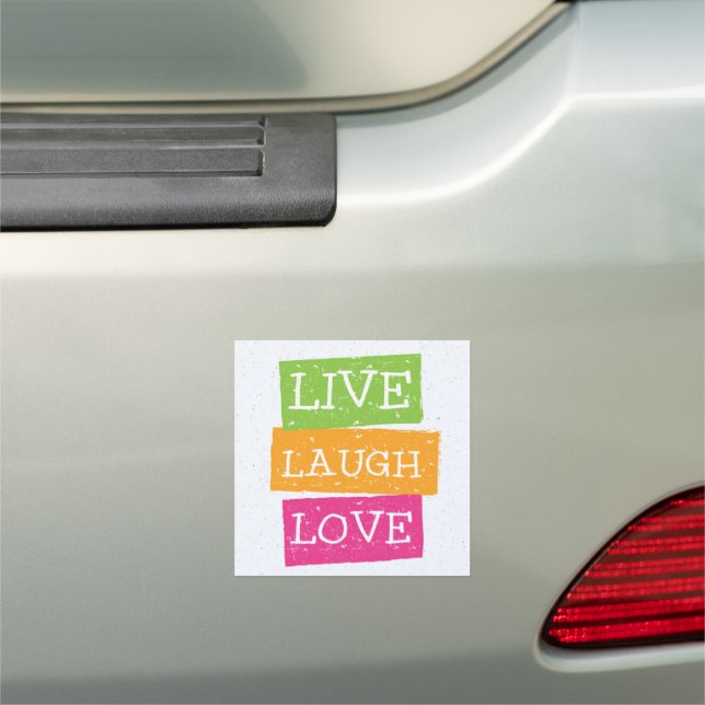 Live Laugh Love 2 Car Magnet (In Situ)