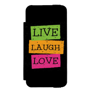 Live Laugh Love 2 Wallet Case For iPhone SE/5/5s