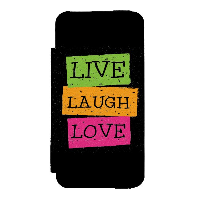 Live Laugh Love 2 Incipio iPhone Wallet Case (Folio Front)