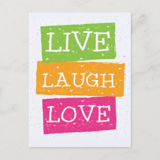 Live Laugh Love 2 Postcard