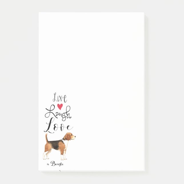 Live Laugh Love a Beagle Notes (Front)