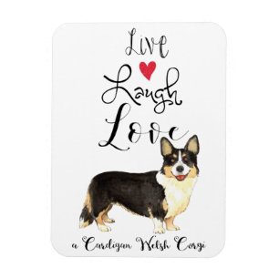 Live Laugh Love a Cardigan Welsh Corgi Magnet
