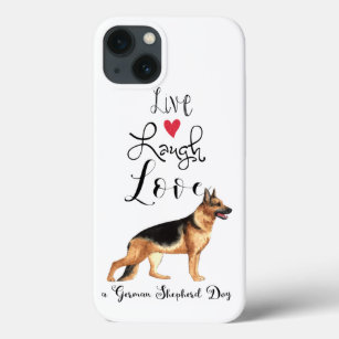 Live Laugh Love a German Shepherd iPhone 13 Case