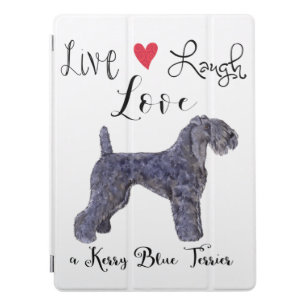 Live Laugh Love a Kerry Blue Terrier iPad Pro Cover
