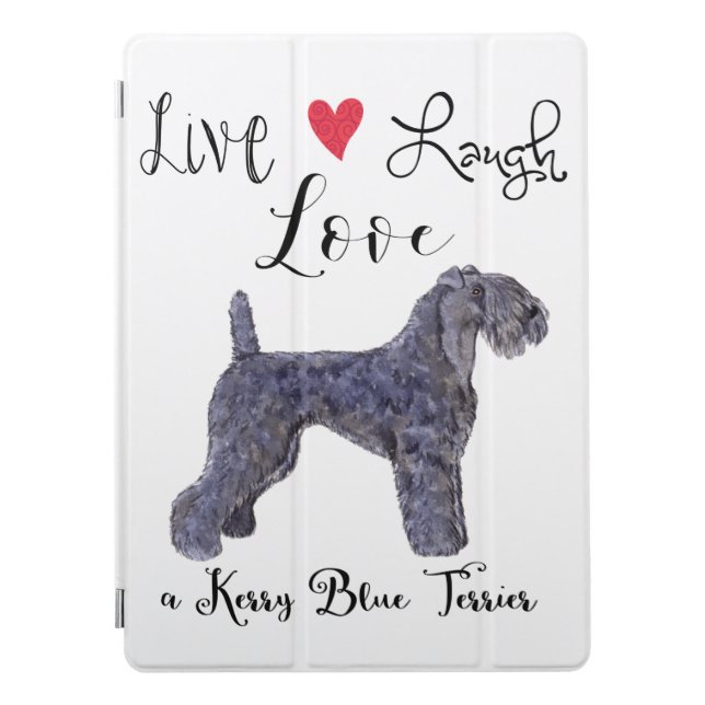 Live Laugh Love a Kerry Blue Terrier iPad Pro Cover (Front)