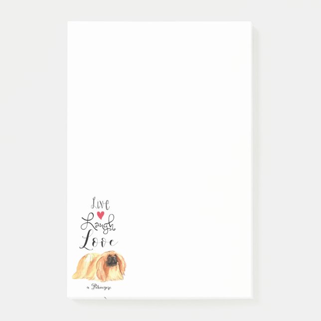 Live Laugh Love a Pekingese Notes (Front)