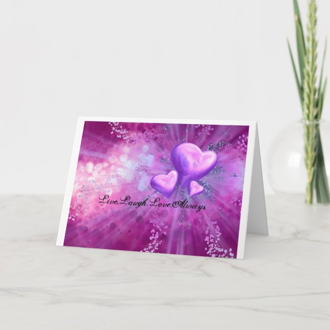 live laugh love always card (Front)