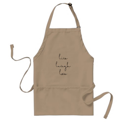 Live laugh love apron