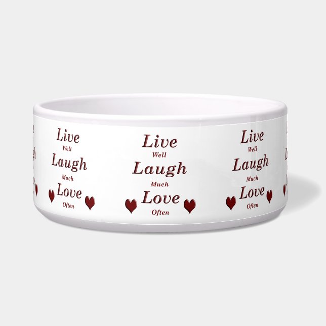 Live Laugh Love Bowl (Front)