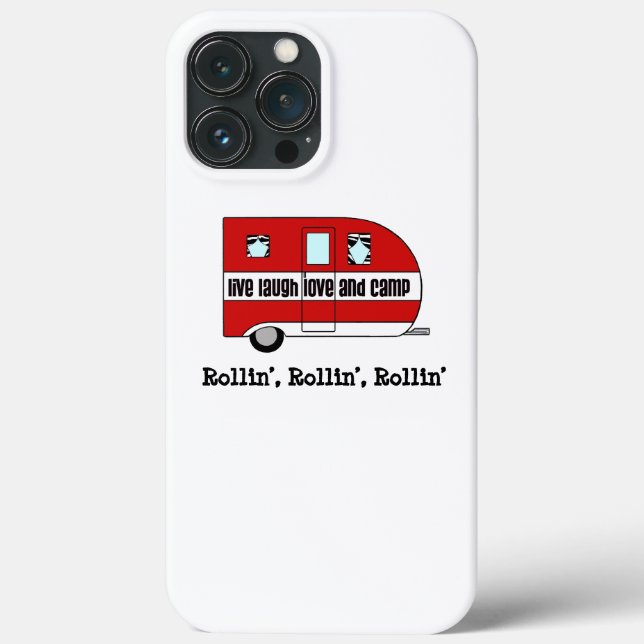 “Live, Laugh, Love & Camp”  Case-Mate iPhone Case (Back)