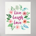 Live Laugh Love Canvas Print at Zazzle