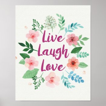 Live Laugh Love Canvas Print by DESIGNS_TO_IMPRESS at Zazzle