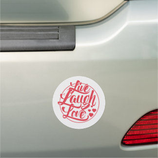 Live Laugh Love Car Magnet