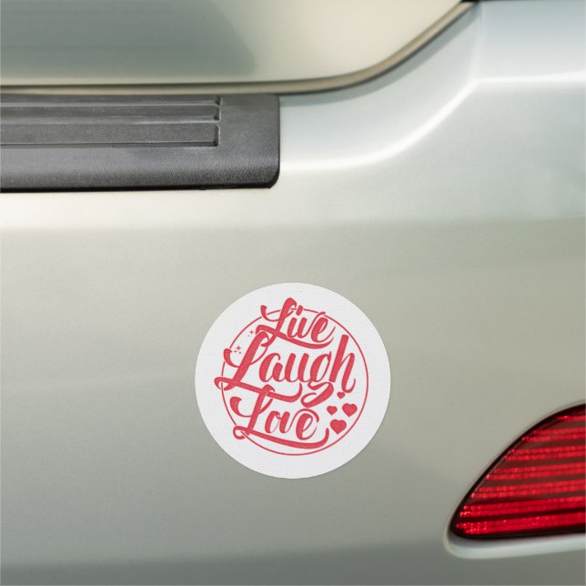 Live Laugh Love Car Magnet (In Situ)