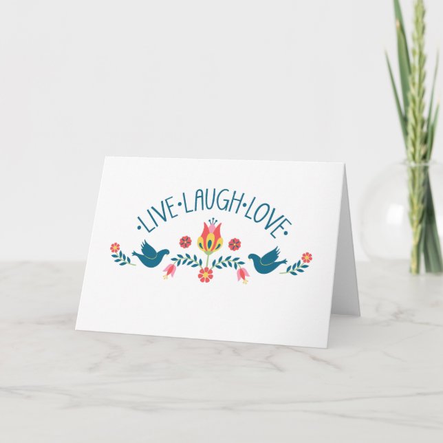 Live Laugh Love Card (Front)