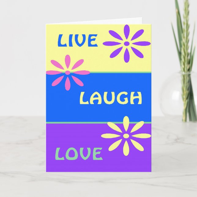 Live Laugh Love Card (Front)