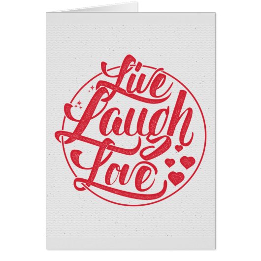 Live Laugh Love Cards (Front)