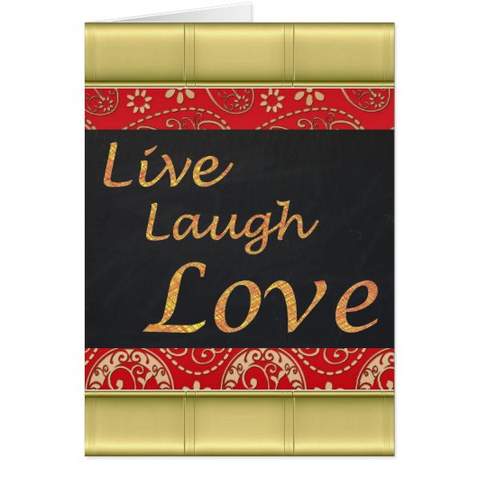 Live Laugh Love Cards (Front)