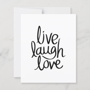 Live Laugh Love – Classic Inspirational Typography