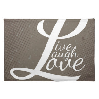 LIVE LAUGH LOVE CLOTH PLACEMAT