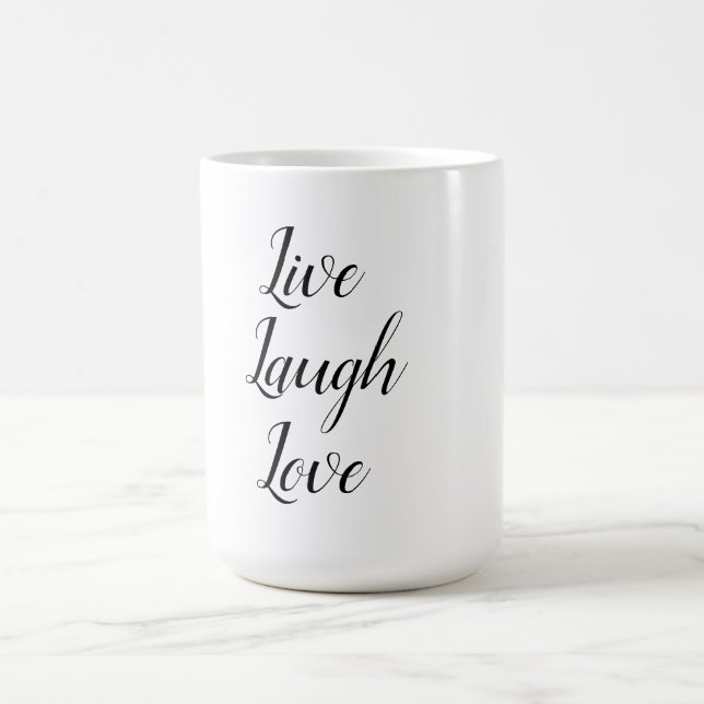"live,laugh,love" coffee mug (Center)