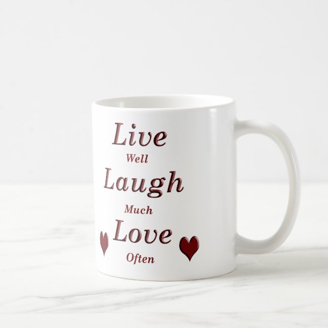 Live Laugh Love Coffee Mug (Right)