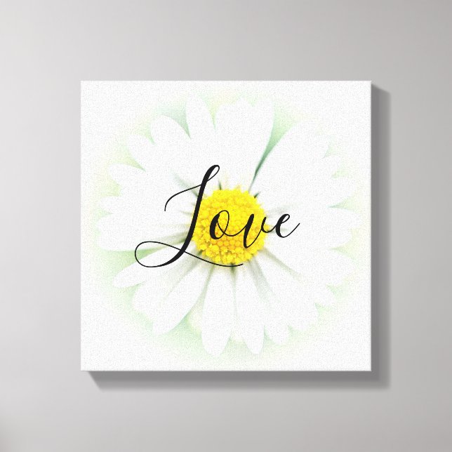 Live Laugh Love Daisy Canvas Print (Front)