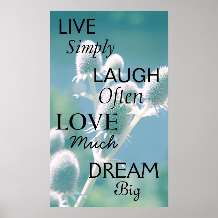 Live Laugh Love Dream Print