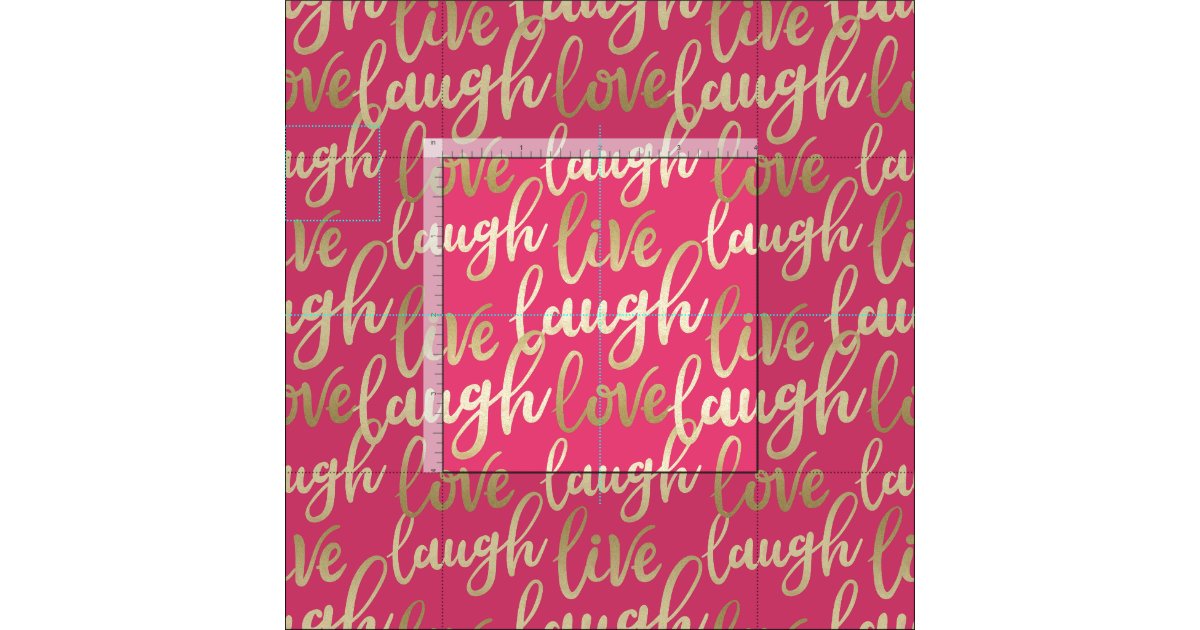 Live Laugh Love Fabric | Zazzle