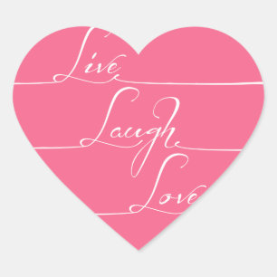 Live,laugh,love Heart Sticker