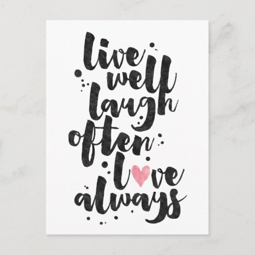 Live Laugh Love _ Inspirational Card