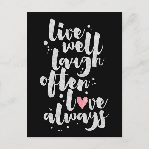 Live Laugh Love _ Inspirational Card