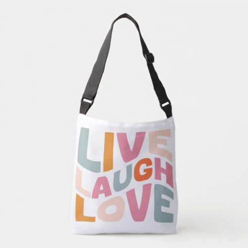 Live Laugh Love Inspirational Tote Bag 