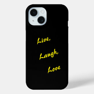 Live, Laugh, Love iPhone Case – Inspire Every Day