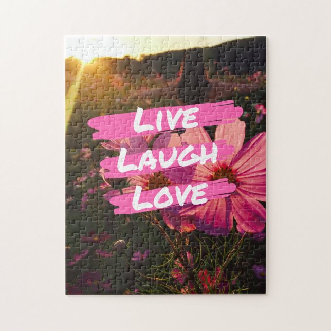 Live Laugh Love Jigsaw Jigsaw Puzzle (Vertical)