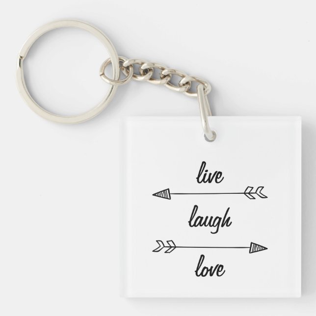Live, Laugh, Love Key Chain (Front)