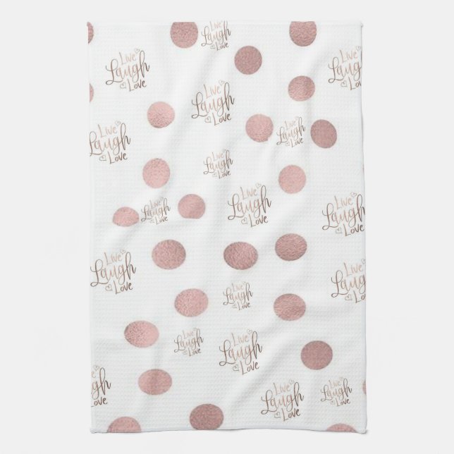 Live Laugh Love Kitchen Hand Towel (Vertical)