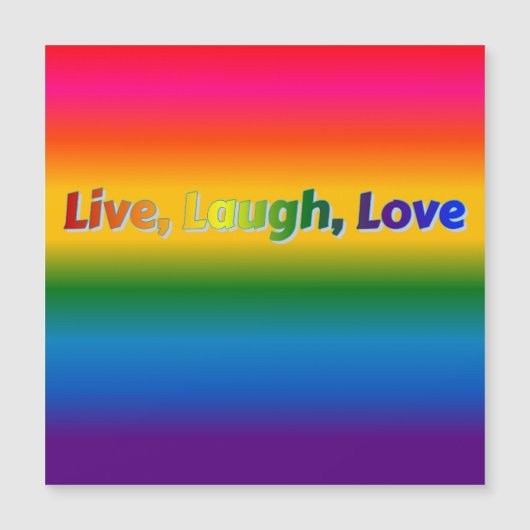 Live, Laugh, Love magnet (Front)