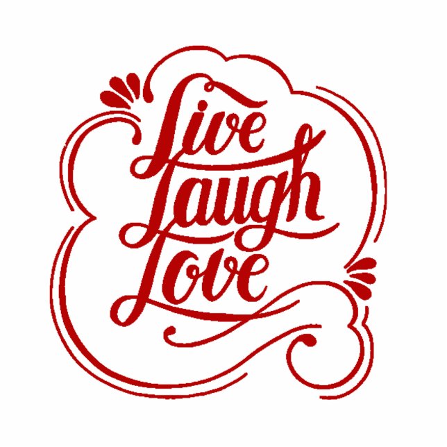 Live laugh love magnet (Front)