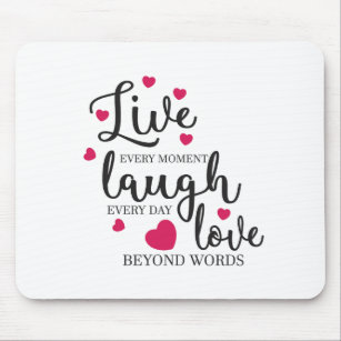 Live Laugh Love Mouse Pad