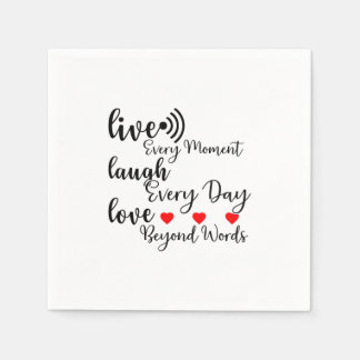 LIVE LAUGH LOVE NAPKINS