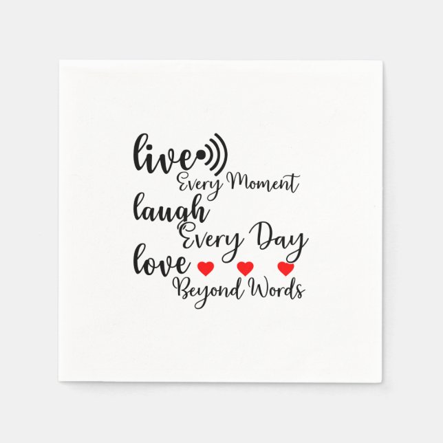LIVE LAUGH LOVE NAPKINS (Front)